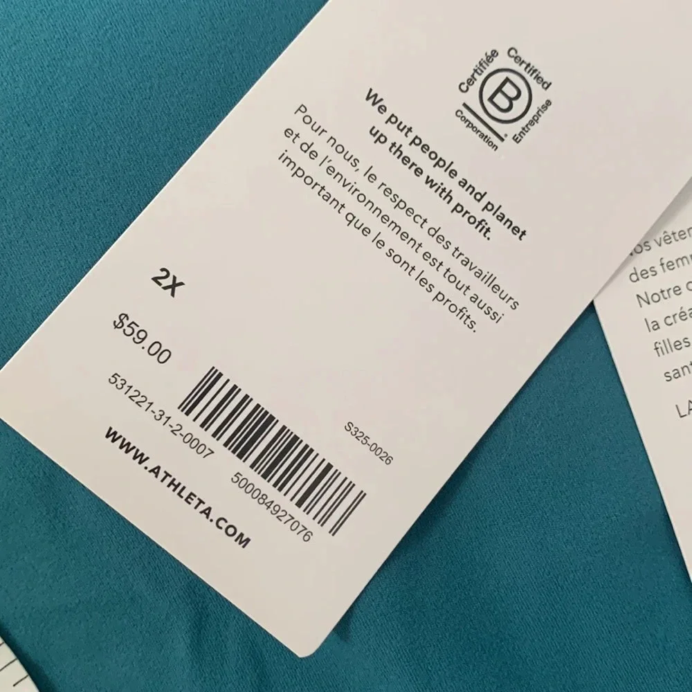 NWT Athleta Crop D-DD Soutien Gorge Long Conscious Bonnet 2X